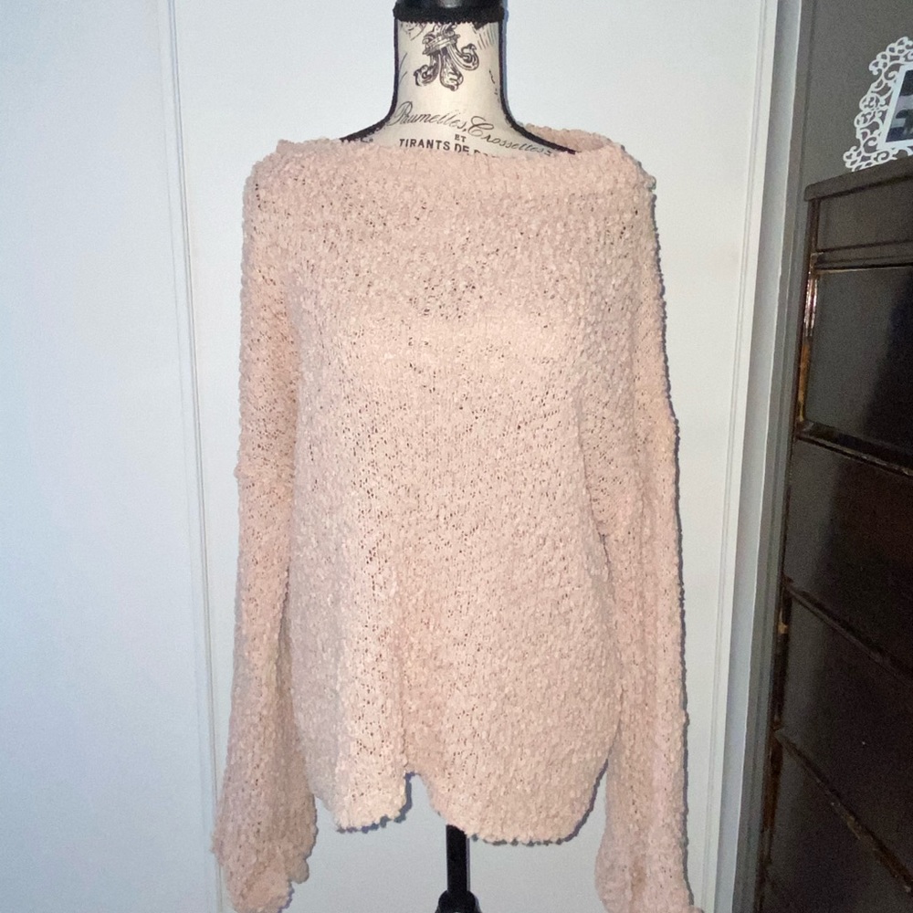 Peach Sweater, Super Soft Material!